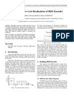 Simple and Low-Cost Realization of RDS Encoder: Gordan SISUL, Borivoj MODLIC, Mario CVITKOVIC