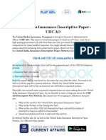 United India Insurance Descriptive Paper UIIC AO