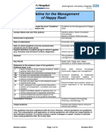 Guidelines For The Management of Nappy Rash