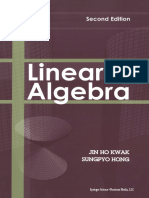 Linear Algebra - Jin Ho Kwak & Sungpyo Hong