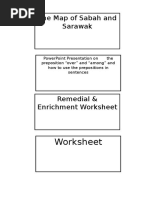 Worksheet: The Map of Sabah and Sarawak