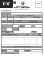 Boleta Personal Escalafón 2017