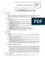 Typical Specification Fiberglass Pressure Sewer or Water Pipe