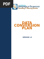 Data Conversion Plan Template