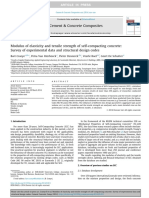 2014 PVI JOURNAL Cement Concrete Composites 2014 Modulus of Elasticity and Tensile Strength of Self Compacting Concrete