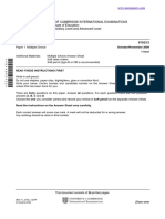 University of Cambridge International Examinations General Certificate of Education Advanced Subsidiary Level and Advanced Level