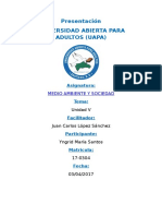 Tarea 5 Medio Ambiente y Sociedad Yngrid María Santos