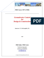 Groundwater Control For Design & Construction: PDH Course C587 (2 PDH)