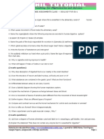 Cbse Assignments Class - X Biology For Sa-1