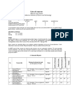 Course List 1