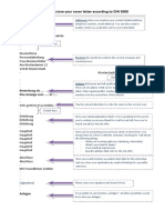 Standard DIN 5008 For Cover Letter Deutschland