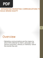 Integrating Marketing Communications To Build Brand Equity