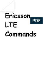 Ericsson LTE Commands