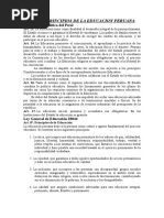 Fines y Principios de La Educacion Peruana