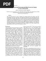 Familial, Social and Environmental Risk Factors in Autism: A Case-Control Study