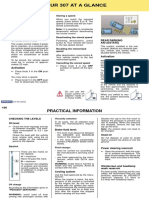 Peugeot 307 Owners Manual 2002