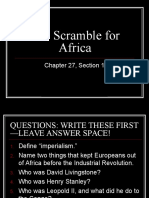 The Scramble For Africa