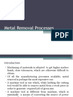 Material Removal Processes