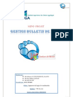 Rapport de Mini3A Gestion de Bulletin de Notes Visual Basic