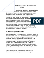 Mentiras Do Feminismo e Verdades Da Bíblia