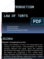 An Introduction To Law of Torts