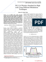 Investigating 802.11A Wireless Standard For High Speed Network Using Different Modulation Techniques