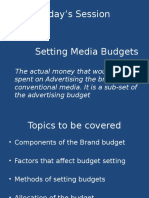 MP 9 - Setting Media Budgets