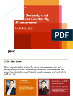 PWC - Cyber Security and Business Continuity Management