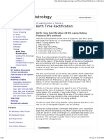 Birth Time Rectification (BTR) Using Ruling Planets (RP) Method