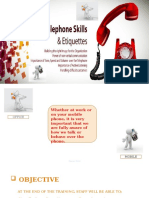 Telephone Skills Etiquettes