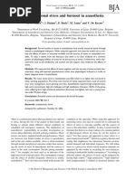 Occupational Stress and Burnout in Anaesthesia: A. S. Nyssen, I. Hansez, P. Baele, M. Lamy and V. de Keyser