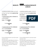 Les Compléments D'objet Direct COD Ou Indirect COI