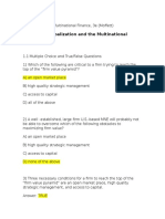 Fundamentals of Multinational Finance