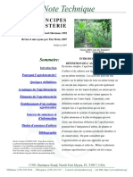 Principes D Agroforesterie