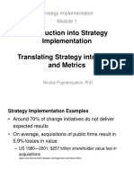 Strategy Implmentation Module I