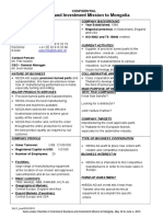 SACC Company Profile Sample For Mongolia