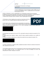 Exercícios Sobre Custo de Capital