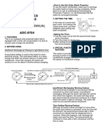 Instruction Manual: Adec Quartz Model No. HC0 Cal No. 5A80