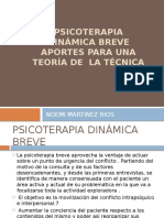 Psicoterapia Dinámica Breve Aportes para Una Teoría de