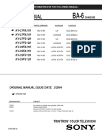 Sony KV-29FS120 (Chassis BA-6) PDF