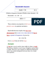 Bandwidth Theorem