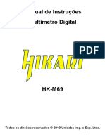 Manual de Instrucoes Multimetro Digital Hikari HK m69