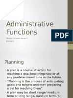 Functions in Administration