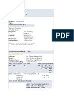 Transcript Data