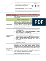 Proyecto para La Atención y Prevencion de Desatres y Emergencia Loyola 2017