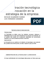 Administración Tecnológica e Innovación en La Estrategia de