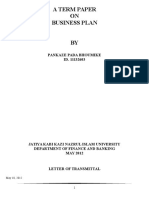 A Term Paper On Business Plan