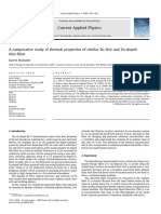 A Comparative Study of Thermal Properties of Similar Zn-Free and Zn-Doped Thin Films