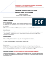 EDUC 2220-Educational Technology Lesson Plan Template Renaissance Thinkers and Philosophers