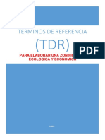 Términos de Referencia para Una ZEE